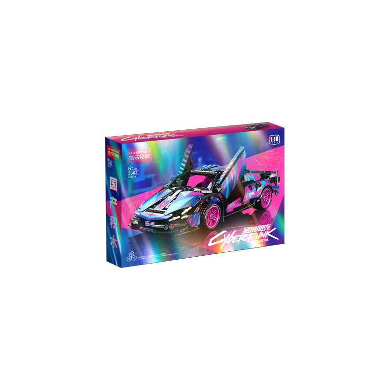 LELE BROTHER 9055 3300 3301 3302 XE KÉO LAMBORGHINI GREEN BULL 1:18 tỷ lệ 1:18 bộ đồ chơi xếp lắp ráp ghép mô hình Technic Kỹ Thuật Công Nghệ Cao Mô Hình Phương Tiện 586 khối