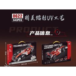 LEIBAO 8622 XE ĐUA CÔNG THỨC NGHỆ F1 ĐIỀU KHIỂN TỪ XA bộ đồ chơi xếp lắp ráp ghép mô hình Technic Kỹ Thuật Công Nghệ Cao Mô Hình Phương Tiện 643 khối