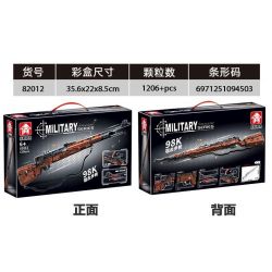 LE YI 82012 SÚNG BẮN TỈA 98K bộ đồ chơi xếp lắp ráp ghép mô hình Military Army Quân Sự Bộ Đội 1206 khối