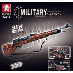 LE YI 82012 SÚNG BẮN TỈA 98K bộ đồ chơi xếp lắp ráp ghép mô hình Military Army Quân Sự Bộ Đội 1206 khối