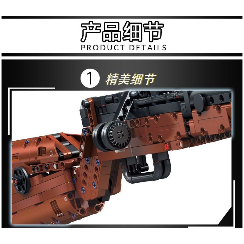 LE YI 82012 SÚNG BẮN TỈA 98K bộ đồ chơi xếp lắp ráp ghép mô hình Military Army Quân Sự Bộ Đội 1206 khối