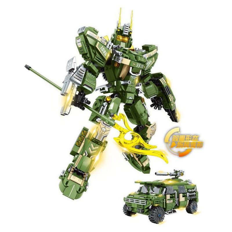 MINGDI LEIBAO K2024 2024 non Lego MECHA GLORY HIỆP SĨ NĂNG LƯỢNG bộ đồ chơi xếp lắp ráp ghép mô hình Military Army Quân Sự Bộ Đội 721 khối