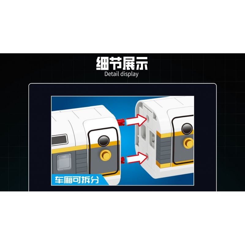 MINGDI LEIBAO K0760 0760 KỸ SƯ ĐƯỜNG SẮT CAO TỐC bộ đồ chơi xếp lắp ráp ghép mô hình City HIGH SPEED RAIL ENGINEER Thành Phố 520 khối