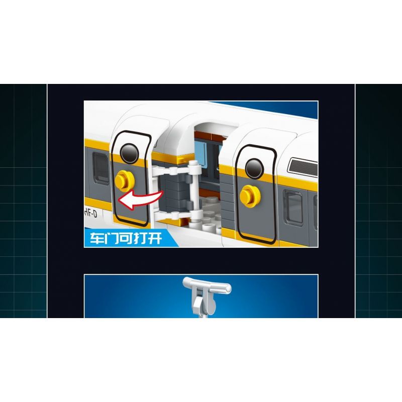 MINGDI LEIBAO K0760 0760 KỸ SƯ ĐƯỜNG SẮT CAO TỐC bộ đồ chơi xếp lắp ráp ghép mô hình City HIGH SPEED RAIL ENGINEER Thành Phố 520 khối