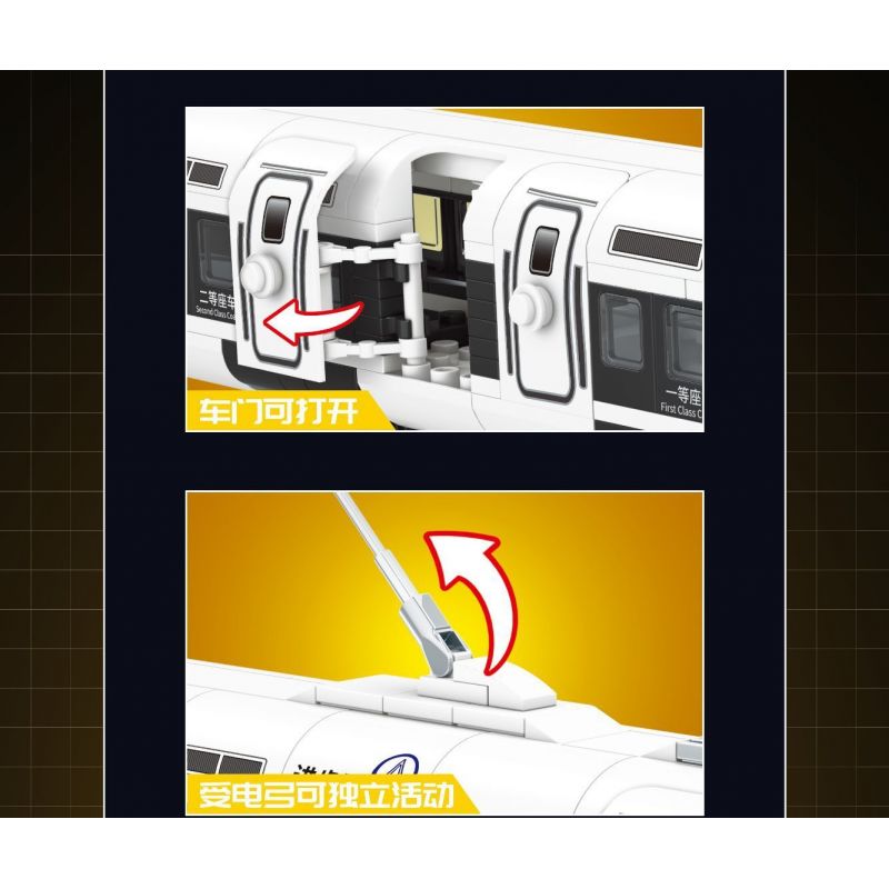 MINGDI LEIBAO K0761 0761 KỸ SƯ ĐƯỜNG SẮT CAO TỐC bộ đồ chơi xếp lắp ráp ghép mô hình City HIGH SPEED RAIL ENGINEER Thành Phố 510 khối