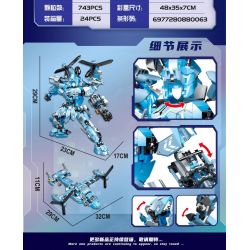 MINGDI LEIBAO K3008 3008 MÁY BAY TRỰC THĂNG OSPREY V22 bộ đồ chơi xếp lắp ráp ghép mô hình Military Army Quân Sự Bộ Đội 743 khối