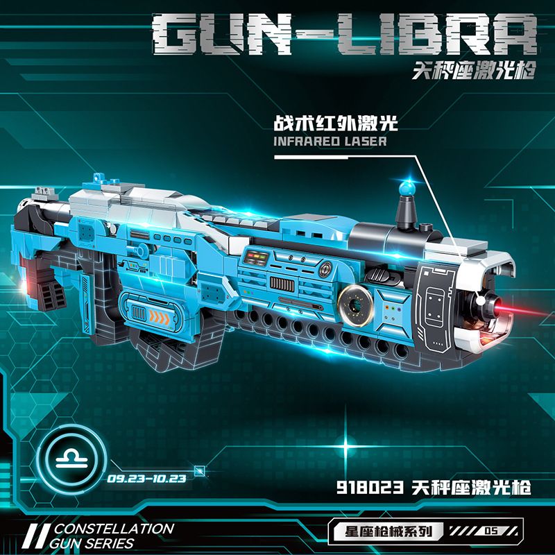 ZHEGAO 918023 non Lego CHÒM SAO SÚNG LASER LIBRA bộ đồ chơi xếp lắp ráp ghép mô hình Military Army GUN-LIBRA Quân Sự Bộ Đội 449 khối