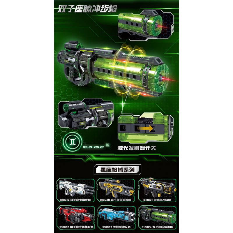 ZHEGAO 918024 VŨ KHÍ CHÒM SAO SÚNG TRƯỜNG XUNG GEMINI bộ đồ chơi xếp lắp ráp ghép mô hình Military Army GUN-GEMINI Quân Sự Bộ Đội 416 khối ZHEGAO 918024 VŨ KHÍ CHÒM SAO SÚNG TRƯỜNG XUNG GEMINI bộ đồ chơi xếp lắp ráp ghép mô hình Military Army GUN-GEMINI Quân Sự Bộ Đội 416 khối