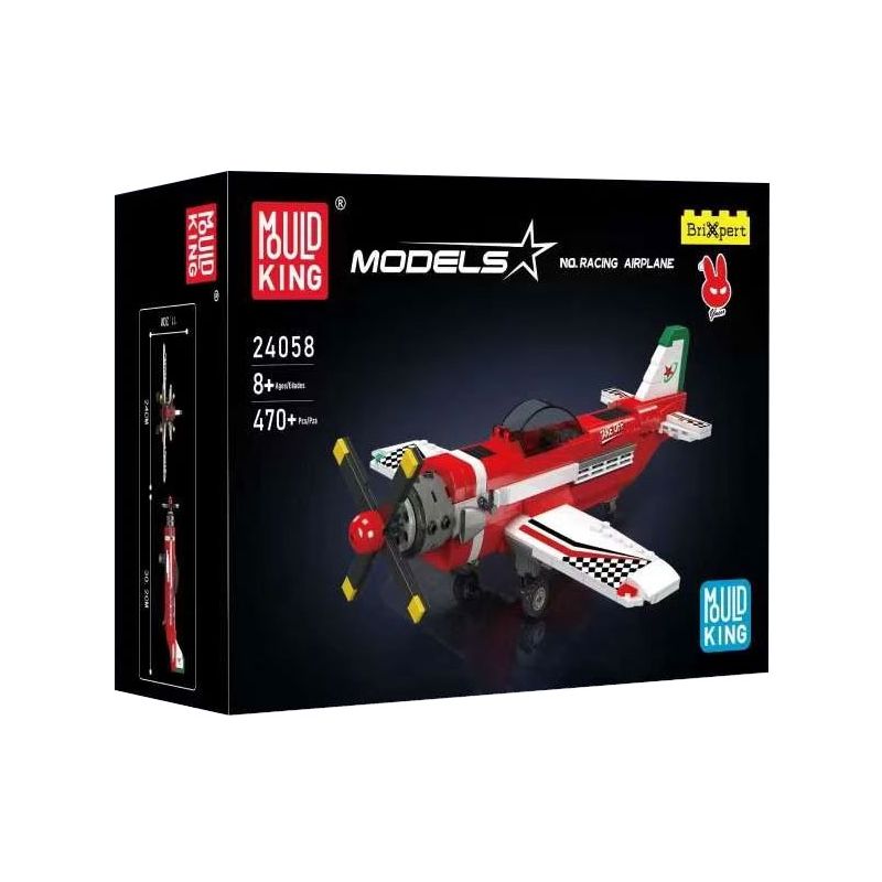 MouldKing 24058 Mould King 24058 non Lego MÁY BAY ĐUA bộ đồ chơi xếp lắp ráp ghép mô hình City RACING AIRPLANE Thành Phố 470 khối