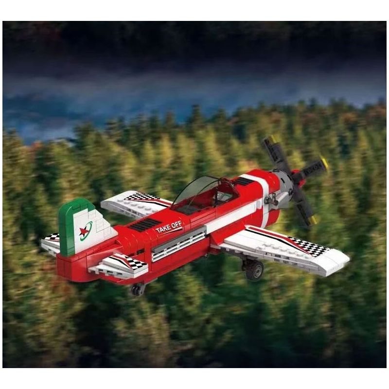 MouldKing 24058 Mould King 24058 MÁY BAY ĐUA bộ đồ chơi xếp lắp ráp ghép mô hình City RACING AIRPLANE Thành Phố 470 khối