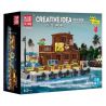MouldKing 10108 Mould King 10108 KHÁCH SẠN MARINA bộ đồ chơi xếp lắp ráp ghép mô hình City DOCKSIDE TAVERN Thành Phố 842 khối