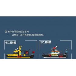 MouldKing 10108 Mould King 10108 KHÁCH SẠN MARINA bộ đồ chơi xếp lắp ráp ghép mô hình City DOCKSIDE TAVERN Thành Phố 842 khối