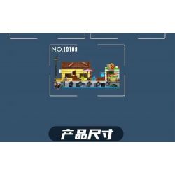 MouldKing 10108 Mould King 10108 KHÁCH SẠN MARINA bộ đồ chơi xếp lắp ráp ghép mô hình City DOCKSIDE TAVERN Thành Phố 842 khối