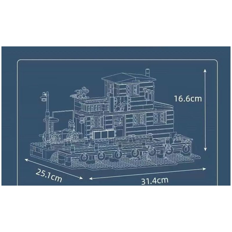 MouldKing 10108 Mould King 10108 KHÁCH SẠN MARINA bộ đồ chơi xếp lắp ráp ghép mô hình City DOCKSIDE TAVERN Thành Phố 842 khối