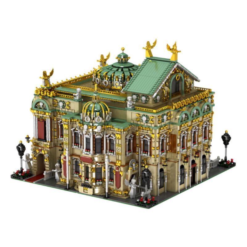 BAKA TECHNOLOGY 33228 non Lego NHÀ HÁT OPERA HOÀNG GIA bộ đồ chơi xếp lắp ráp ghép mô hình Creator ROYAL OPERA HOUSE Sáng Tạo 13000 khối