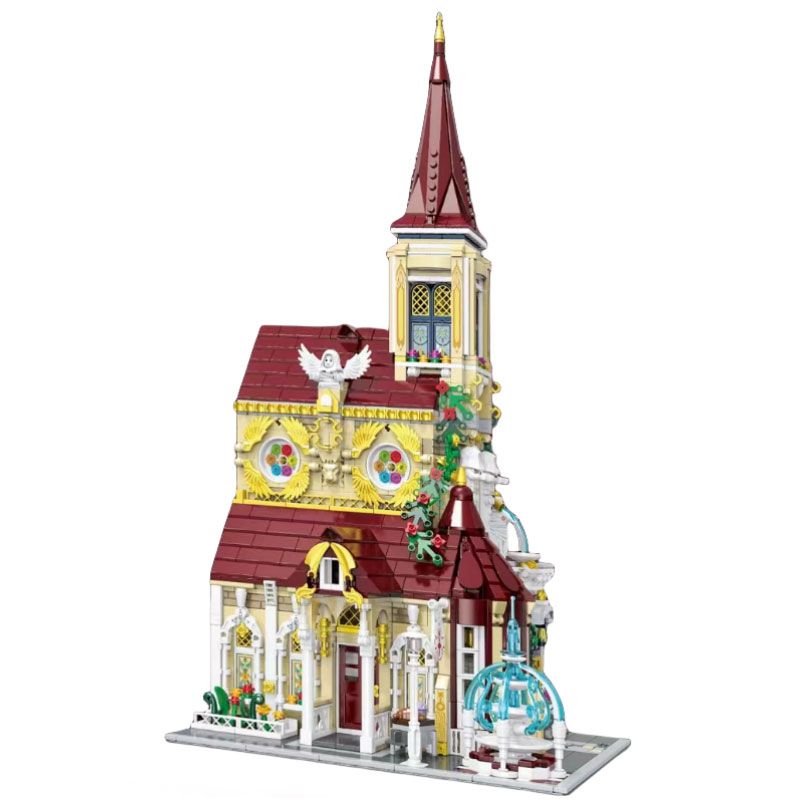 BAKA TECHNOLOGY 33203 non Lego TU VIỆN MÂN CÔI bộ đồ chơi xếp lắp ráp ghép mô hình Creator ROSARY ABBEY Sáng Tạo 2960 khối