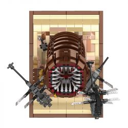 WE GAME COMING 66036 CỒN CÁT GIUN bộ đồ chơi xếp lắp ráp ghép mô hình Movie & Game SARLDWORMS OF DUNE Phim Và Trò Chơi 1688 khối