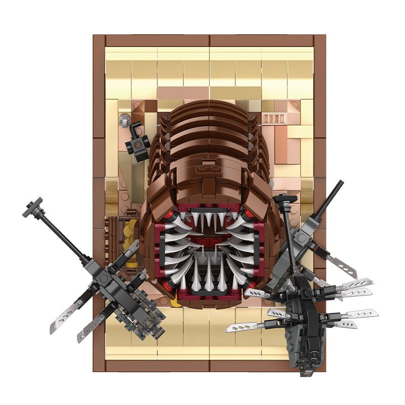 WE GAME COMING 66036 CỒN CÁT GIUN bộ đồ chơi xếp lắp ráp ghép mô hình Movie & Game SARLDWORMS OF DUNE Phim Và Trò Chơi 1688 khối