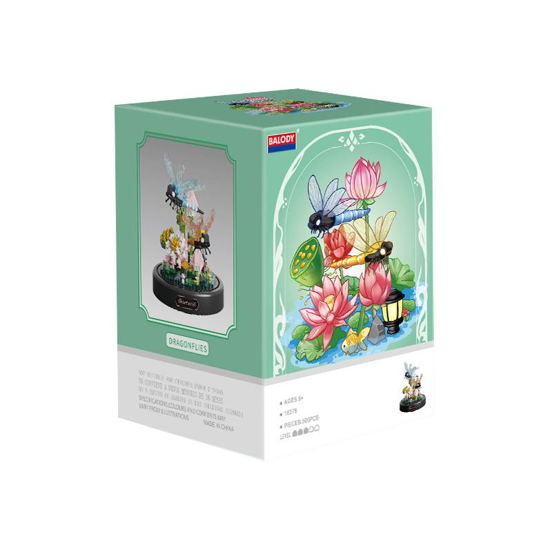 BALODY 16378 CON CHUỒN bộ đồ chơi xếp lắp ráp ghép mô hình INSECTS 500 khối