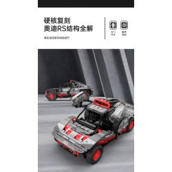 RASTAR 92700 92710 AUDI RS Q E-TRON 1:14 tỷ lệ 1:14 bộ đồ chơi xếp lắp ráp ghép mô hình Technic Kỹ Thuật Công Nghệ Cao Mô Hình Phương Tiện 1432 khối