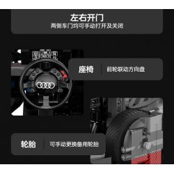 RASTAR 92700 92710 AUDI RS Q E-TRON 1:14 tỷ lệ 1:14 bộ đồ chơi xếp lắp ráp ghép mô hình Technic Kỹ Thuật Công Nghệ Cao Mô Hình Phương Tiện 1432 khối