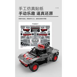 RASTAR 92700 92710 AUDI RS Q E-TRON 1:14 tỷ lệ 1:14 bộ đồ chơi xếp lắp ráp ghép mô hình Technic Kỹ Thuật Công Nghệ Cao Mô Hình Phương Tiện 1432 khối