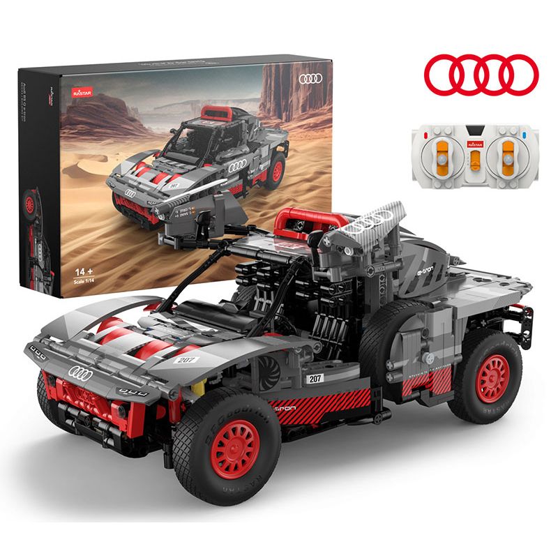 RASTAR 92700 92710 AUDI RS Q E-TRON 1:14 tỷ lệ 1:14 bộ đồ chơi xếp lắp ráp ghép mô hình Technic Kỹ Thuật Công Nghệ Cao Mô Hình Phương Tiện 1432 khối