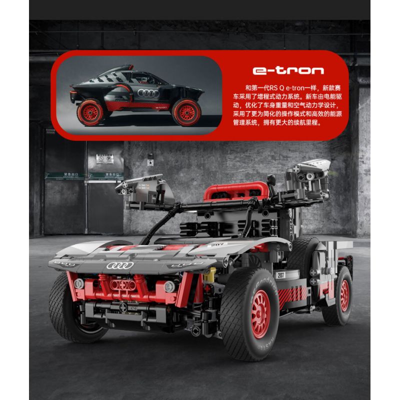 RASTAR 92700 92710 non  AUDI RS Q E-TRON 1:14 tỷ lệ 1:14 bộ đồ chơi xếp lắp ráp ghép mô hình  Kỹ Thuật Công Nghệ Cao Mô Hình Phương Tiện 1432 khối