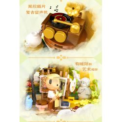 INBRIXX 881304 GẤU BÔNG VẼ TRANH BẰNG HOA bộ đồ chơi xếp lắp ráp ghép mô hình TEDDY 1685 khối