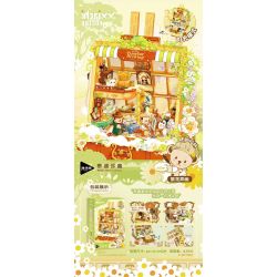 INBRIXX 881304 GẤU BÔNG VẼ TRANH BẰNG HOA bộ đồ chơi xếp lắp ráp ghép mô hình TEDDY 1685 khối