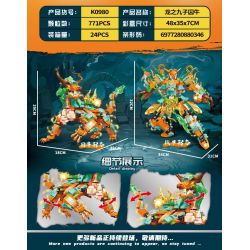 MINGDI LEIBAO K0980 0980 CHÍN ĐỨA CON RỒNG TÙ NHÂN CỦA SỬU bộ đồ chơi xếp lắp ráp ghép mô hình 771 khối