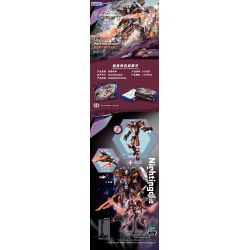 ZHEGAO 917007 MECHA REBORN NIGHTINGALE bộ đồ chơi xếp lắp ráp ghép mô hình MECHA REBIRTH 1119 khối