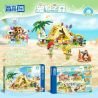 ZHEGAO 923011 RỪNG THÚ CƯNG CẮM TRẠI BÃI BIỂN MÙA HÈ LỀU bộ đồ chơi xếp lắp ráp ghép mô hình Girl MECHA REBIRTH Con Gái 429 khối