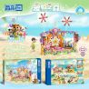 ZHEGAO 923012 CẮM TRẠI BÃI BIỂN MÙA HÈ TRONG RỪNG THÚ CƯNG SÂN KHẤU ÁNH SAO bộ đồ chơi xếp lắp ráp ghép mô hình Girl MECHA REBIRTH Con Gái 430 khối