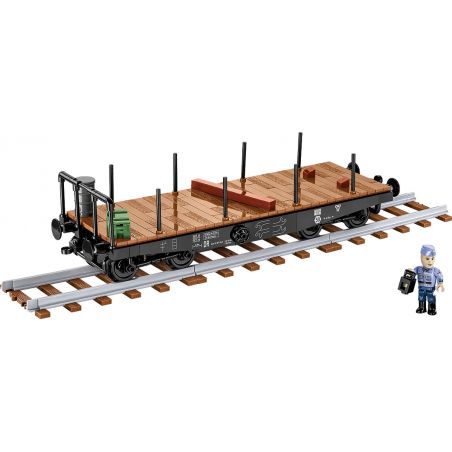 COBI 6284 XE TẢI SÀN HẠNG NẶNG LOẠI SSYS bộ đồ chơi xếp lắp ráp ghép mô hình City Thành Phố 424 khối