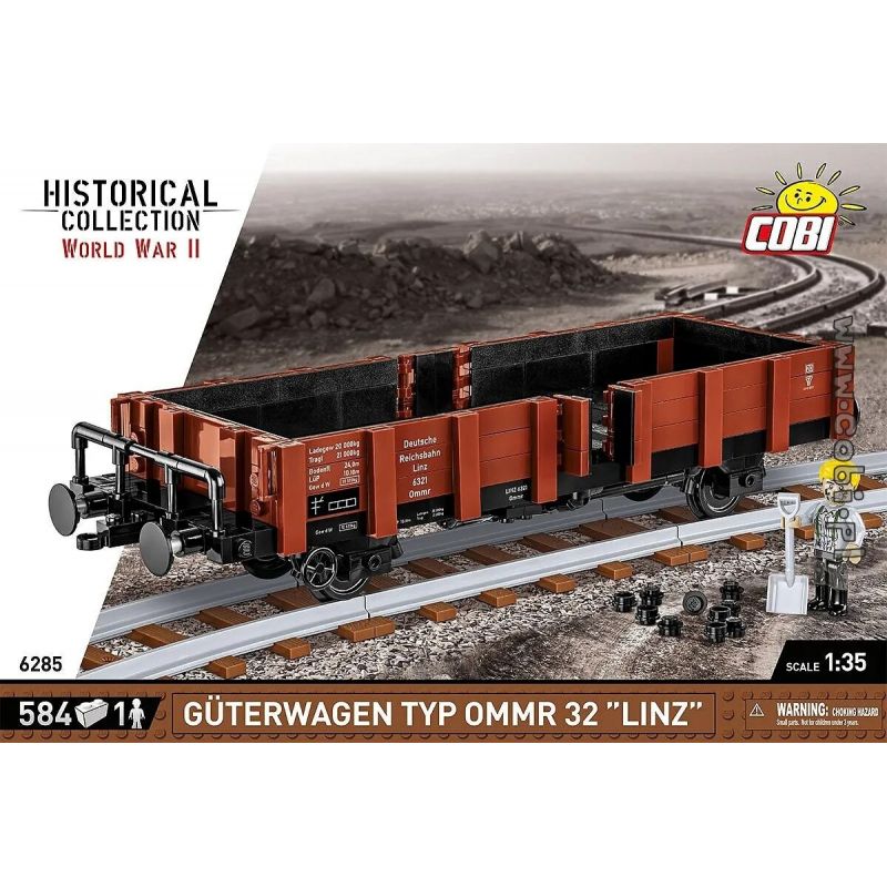 COBI 6285 TOA XE CHỞ HÀNG LOẠI OMMR 32 "LINZ" bộ đồ chơi xếp lắp ráp ghép mô hình City Thành Phố 584 khối