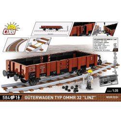COBI 6285 TOA XE CHỞ HÀNG LOẠI OMMR 32 "LINZ" bộ đồ chơi xếp lắp ráp ghép mô hình City Thành Phố 584 khối