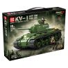QuanGuan 100253 Quan Guan 100253 XE TĂNG HẠNG NẶNG KV-1 (MẪU 1941) bộ đồ chơi xếp lắp ráp ghép mô hình Military Army KV-1 HEAVY TANK MODEL 1941 Quân Sự Bộ Đội 1192 khối