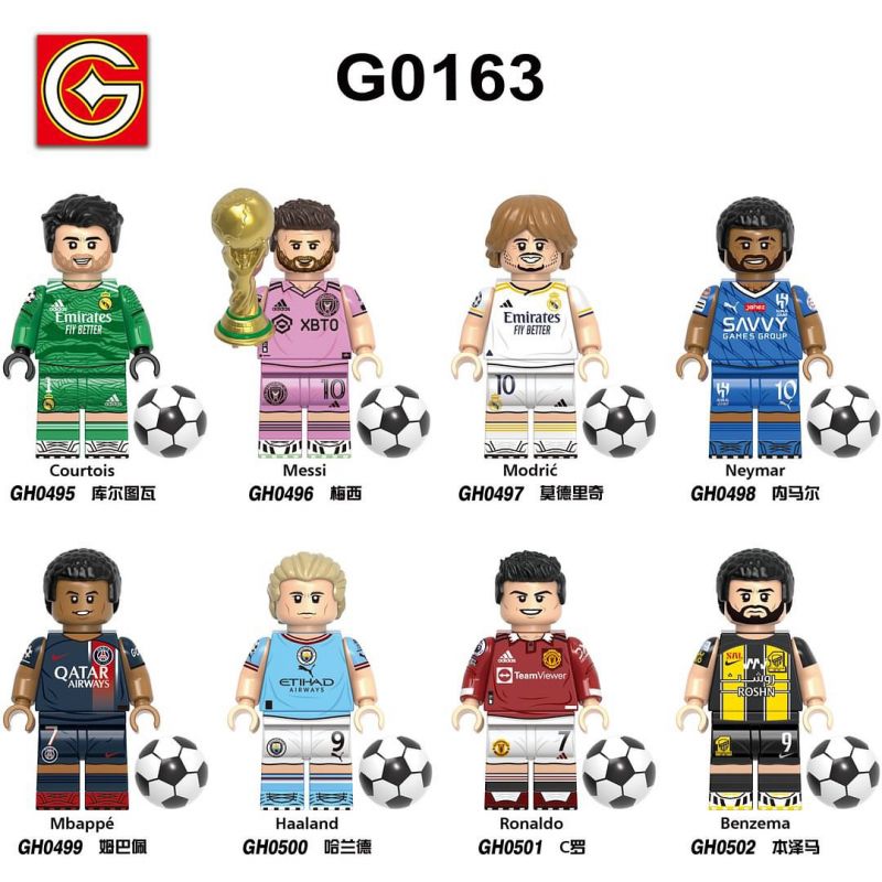 G CARD G0163 0163 GH0495 0495 GH0496 0496 GH0497 0497 GH0498 0498 GH0499 0499 GH0500 0500 GH0501 0501 GH0502 0502 NHÂN VẬT NGÔI SAO BÓNG ĐÁ 8 PHONG CÁCH bộ đồ chơi xếp lắp ráp ghép mô hình City Thành Phố