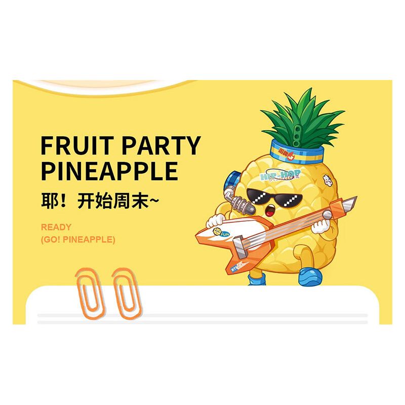LOZ 8847 TIỆC TRÁI CÂY DỨA ĐEN HIP HOP bộ đồ chơi xếp lắp ráp ghép mô hình FRUIT PARTY