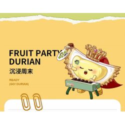 LOZ 8849 TIỆC TRÁI CÂY SẦU RIÊNG BEDO MINI bộ đồ chơi xếp lắp ráp ghép mô hình FRUIT PARTY