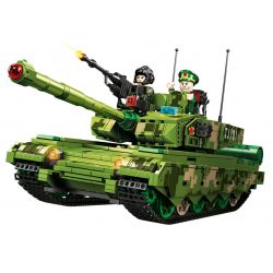 SEMBO 203173 LÍNH TRUNG QUỐC XE TĂNG CHIẾN ĐẤU CHỦ LỰC 99A bộ đồ chơi xếp lắp ráp ghép mô hình Military Army Quân Sự Bộ Đội 1044 khối