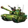 SEMBO 203173 LÍNH TRUNG QUỐC XE TĂNG CHIẾN ĐẤU CHỦ LỰC 99A bộ đồ chơi xếp lắp ráp ghép mô hình Military Army Quân Sự Bộ Đội 1044 khối