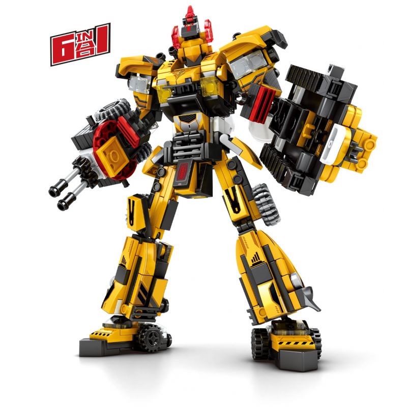 SEMBO 712060 712061 712062 712063 712064 712065 non Lego CÔNG NGHIỆP NẶNG SANY ROBOT KỸ THUẬT bộ đồ chơi xếp lắp ráp ghép mô hình City 6IN1 SANY ENGINEERING ROBOT Thành Phố 582 khối