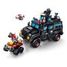 SEMBO 104302 CHIẾN DỊCH BLACK HAWK XE CHỐNG BẠO ĐỘNG BỌC THÉP SABRETOOTH bộ đồ chơi xếp lắp ráp ghép mô hình City Thành Phố 721 khối