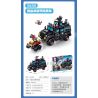 SEMBO 104302 CHIẾN DỊCH BLACK HAWK XE CHỐNG BẠO ĐỘNG BỌC THÉP SABRETOOTH bộ đồ chơi xếp lắp ráp ghép mô hình City Thành Phố 721 khối