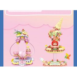 SEMBO 615068 THIÊN ĐƯỜNG TRÁNG MIỆNG CANDY PLANET CỐC NGỌT NGÀO XOÁY bộ đồ chơi xếp lắp ráp ghép mô hình 244 khối