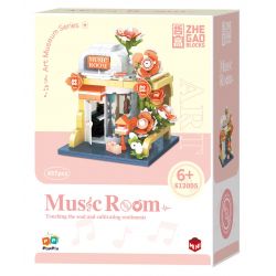 ZHEGAO 612005 GẶP GỠ PHÒNG ÂM NHẠC bộ đồ chơi xếp lắp ráp ghép mô hình MUSIC ROOM 497 khối