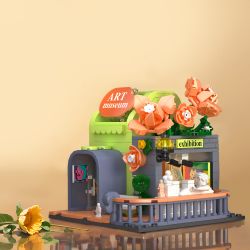 ZHEGAO 612007 GẶP GỠ PHÒNG NGHỆ THUẬT bộ đồ chơi xếp lắp ráp ghép mô hình ART MUSEUM 454 khối