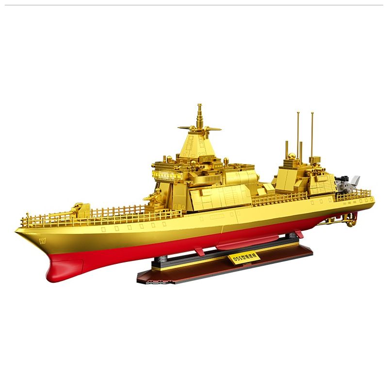 ZHEGAO 653006 non  PHIÊN BẢN ULTIMATE COLLECTOR'S TÀU KHU TRỤC LOẠI 055 bộ đồ chơi xếp lắp ráp ghép mô hình Military Army TYPE 055 DESTROYER Quân Sự Bộ Đội 694 khối